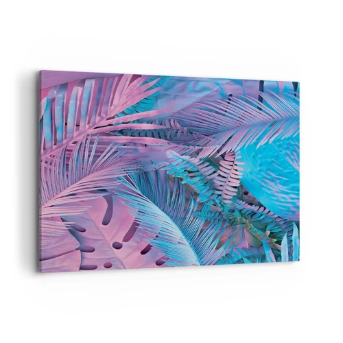 Canvas picture - Tropics in Pink and Blue - 100x70 cm