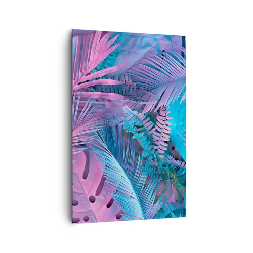 Canvas picture - Tropics in Pink and Blue - 80x120 cm