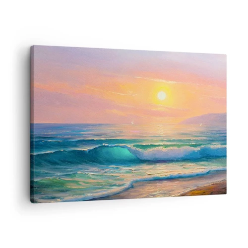 Canvas picture - Turquoise Song of the Waves - 70x50 cm