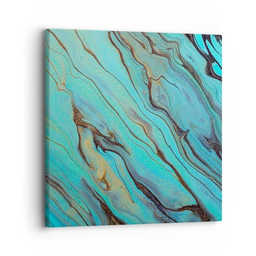 Canvas picture - Turquoise Tide - 30x30 cm