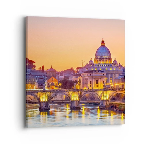 Canvas picture - Twilight over Eternal City - 40x40 cm