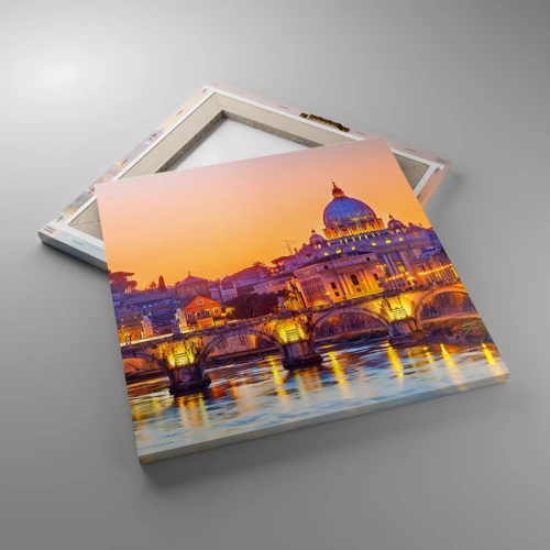 Canvas picture - Twilight over Eternal City - 40x40 cm