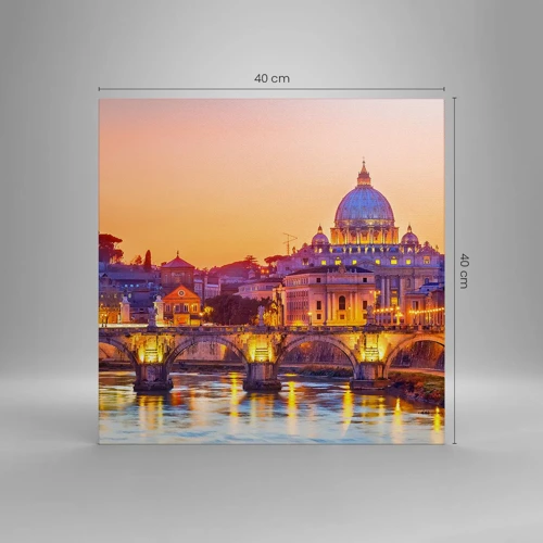 Canvas picture - Twilight over Eternal City - 40x40 cm