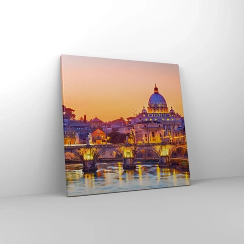 Canvas picture - Twilight over Eternal City - 40x40 cm