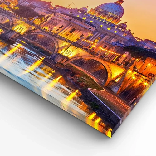 Canvas picture - Twilight over Eternal City - 40x40 cm