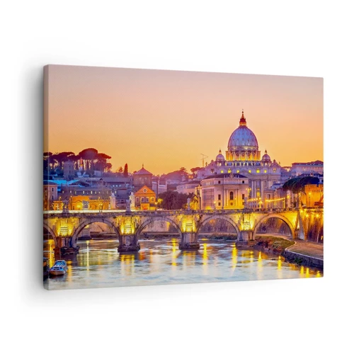 Canvas picture - Twilight over Eternal City - 70x50 cm