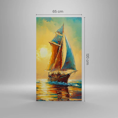 Canvas picture - Under Full Sails - 65x120 cm
