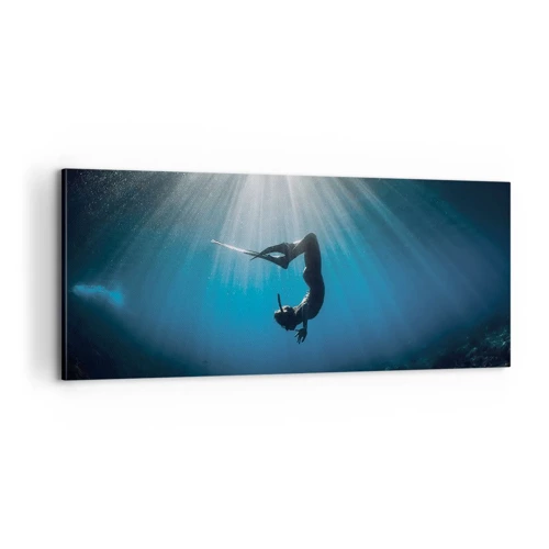 Canvas picture - Underwater dance - 100x40 cm