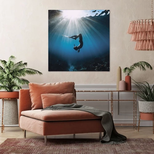 Canvas picture - Underwater dance - 30x30 cm