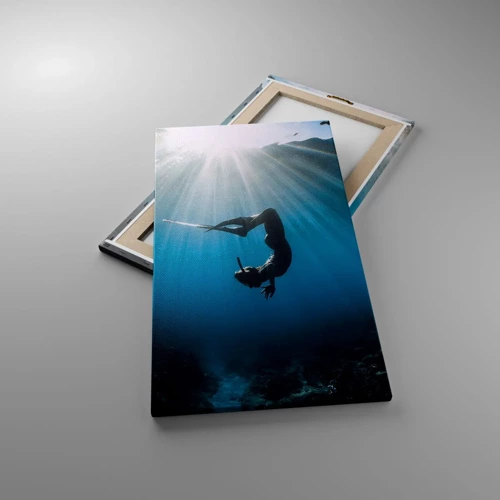 Canvas picture - Underwater dance - 45x80 cm