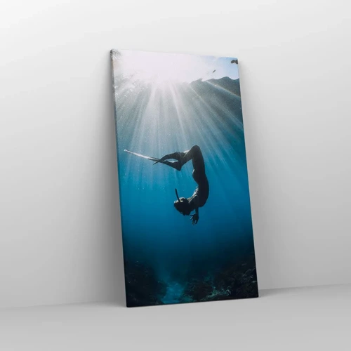 Canvas picture - Underwater dance - 45x80 cm