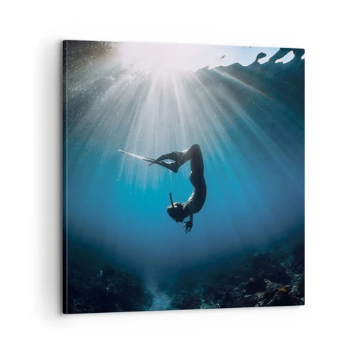 Canvas picture - Underwater dance - 60x60 cm