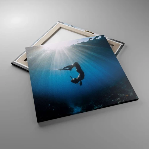 Canvas picture - Underwater dance - 60x60 cm