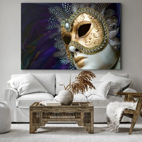 Canvas picture - Venetian Portrait In Gold - 120x80 cm