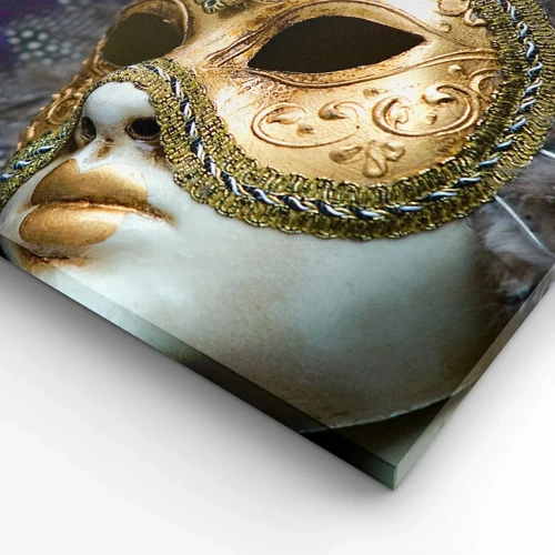 Canvas picture - Venetian Portrait In Gold - 45x80 cm