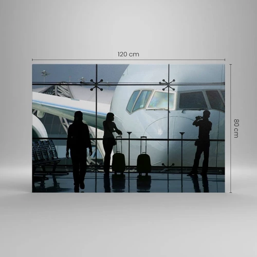 Canvas picture - Via a Vis at the Aiport - 120x80 cm