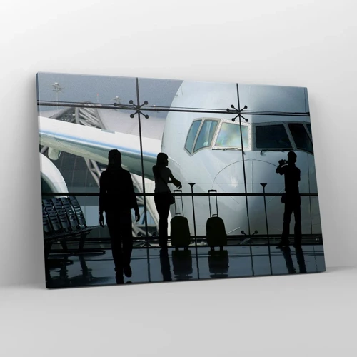 Canvas picture - Via a Vis at the Aiport - 120x80 cm