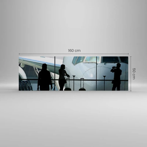 Canvas picture - Via a Vis at the Aiport - 160x50 cm