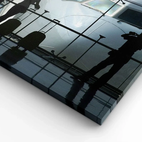 Canvas picture - Via a Vis at the Aiport - 160x50 cm