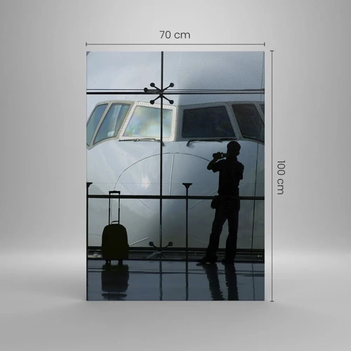 Canvas picture - Via a Vis at the Aiport - 70x100 cm