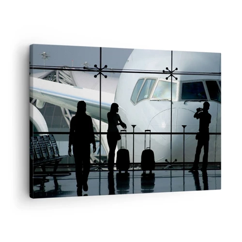 Canvas picture - Via a Vis at the Aiport - 70x50 cm