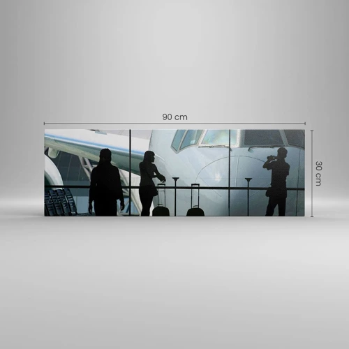 Canvas picture - Via a Vis at the Aiport - 90x30 cm