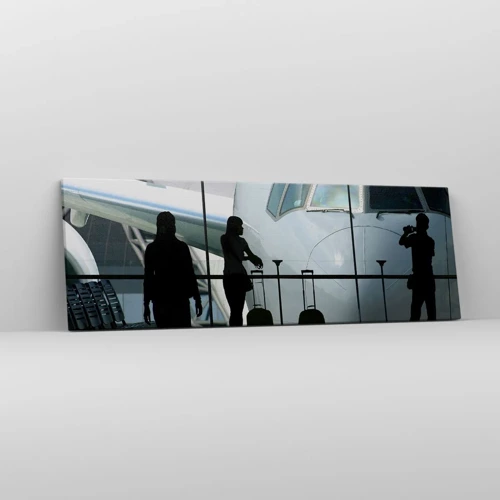 Canvas picture - Via a Vis at the Aiport - 90x30 cm