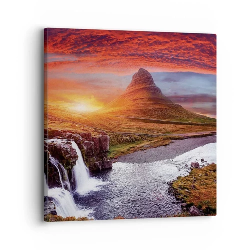 Canvas picture - View of Middle-Earth - 30x30 cm