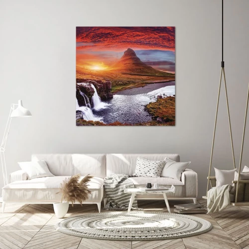 Canvas picture - View of Middle-Earth - 30x30 cm