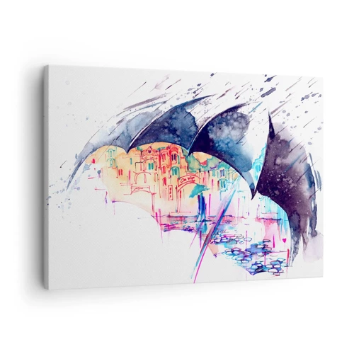 Canvas picture - Walk in the Rain - 70x50 cm