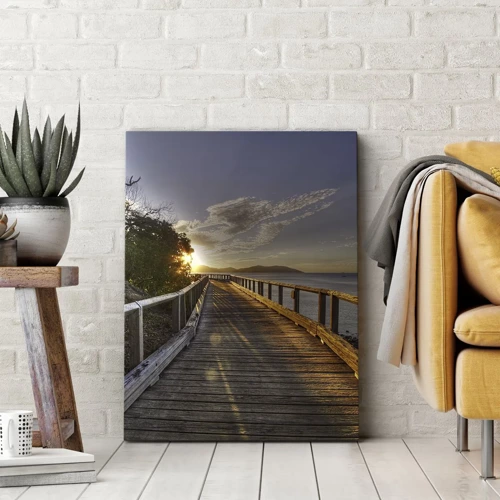 Canvas picture - Walking towards the Sun - 50x70 cm