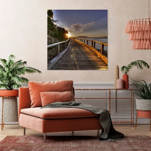 Canvas picture - Walking towards the Sun - 60x60 cm