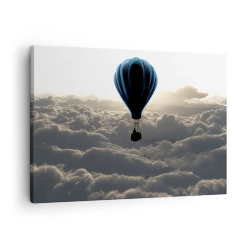 Canvas picture - Wanderer above Clouds - 70x50 cm