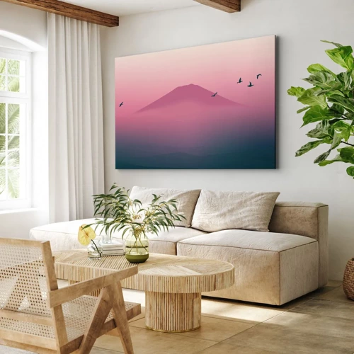 Canvas picture - Wanderers above Clouds - 70x50 cm