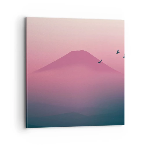 Canvas picture - Wanderers above Clouds - 70x70 cm