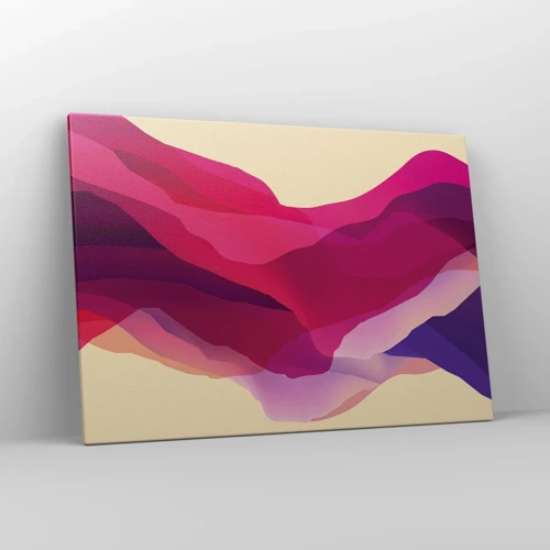 Canvas picture - Waves of Purple - 100x70 cm