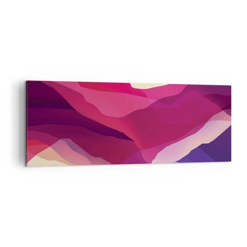 Canvas picture - Waves of Purple - 140x50 cm