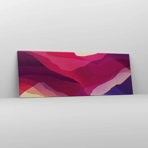 Canvas picture - Waves of Purple - 140x50 cm