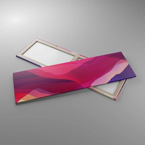 Canvas picture - Waves of Purple - 160x50 cm