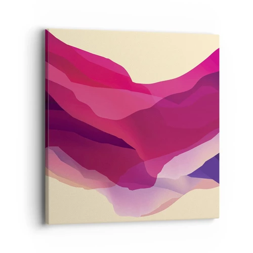 Canvas picture - Waves of Purple - 40x40 cm