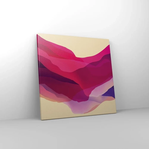 Canvas picture - Waves of Purple - 40x40 cm