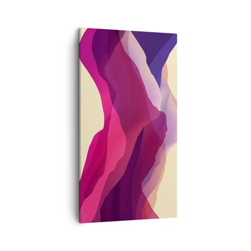 Canvas picture - Waves of Purple - 45x80 cm