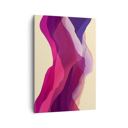 Canvas picture - Waves of Purple - 50x70 cm