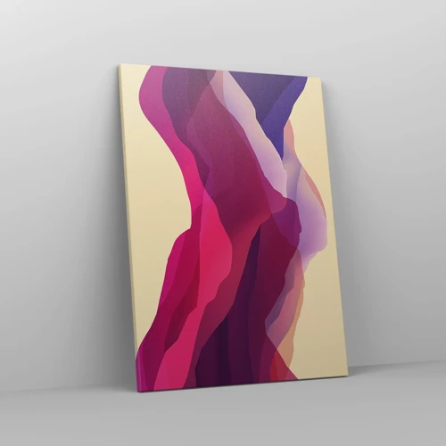 Canvas picture - Waves of Purple - 50x70 cm