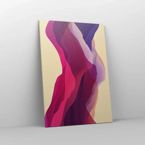 Canvas picture - Waves of Purple - 70x100 cm