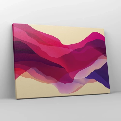 Canvas picture - Waves of Purple - 70x50 cm