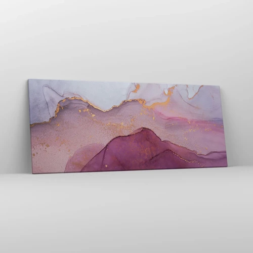 Canvas picture - Waves of Violet and Purple - 120x50 cm