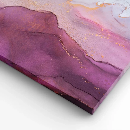 Canvas picture - Waves of Violet and Purple - 120x50 cm