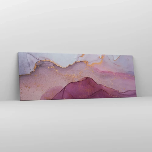 Canvas picture - Waves of Violet and Purple - 140x50 cm