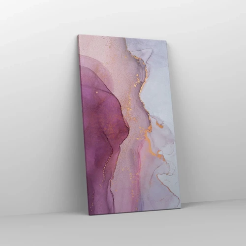 Canvas picture - Waves of Violet and Purple - 45x80 cm